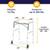 MEDICAL FOLDING ROLLING WALKER WITH WHEELS, NEW ! 2 thumbnail