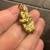 Solid 18 gram gold nugget with with bail, worn as pendant 4 thumbnail