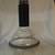 Vintage Glass Carafe, Sugar, Creamer with blue bands set 4 thumbnail
