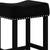 Pub-Height Kitchen Counter Bar Stool 24", Black 4 thumbnail