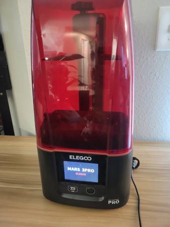 Elegoo Mars 3 Pro 3d Printer with enclosure/ventilation kit. 1