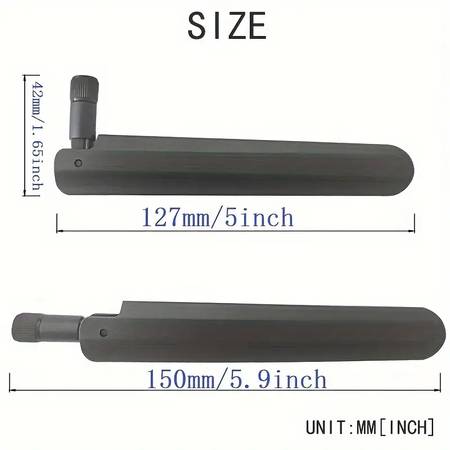 2 piezas de antena Wi-Fi dual banda 10 dBi 2,4 G 5 G 5,8 G con conector SMA macho amplificador WLA - 5 USD (Alexandria, VA)63471266738305123