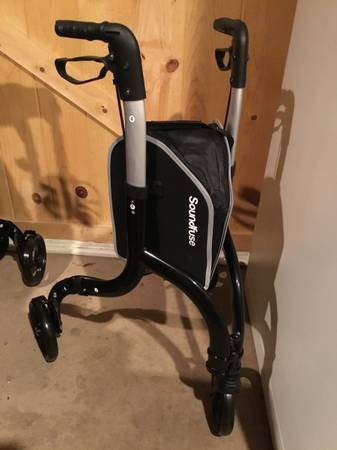 Walker 3Wheel Foldable Walker with Storage -NEW 1
