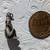 vintage sterling silver charm of sitting elf or pixie 2 thumbnail