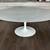 72" Oval Eero Saarinen Dining Table DWR Satin Coated Marble - like new 1 thumbnail