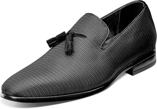 Stacy Adams Tazewell Plain Toe Formal Tassel Loafers, Size 13D, Black 1
