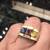 18 KT YELLOW GOLD RING. CLEAR & MULTI-COLORED DIAMONDS 5.50 TCW 4 thumbnail
