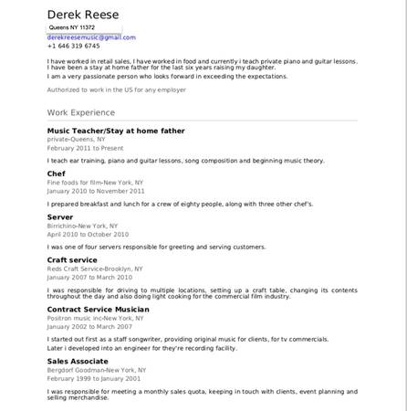 Seeking part time work 1