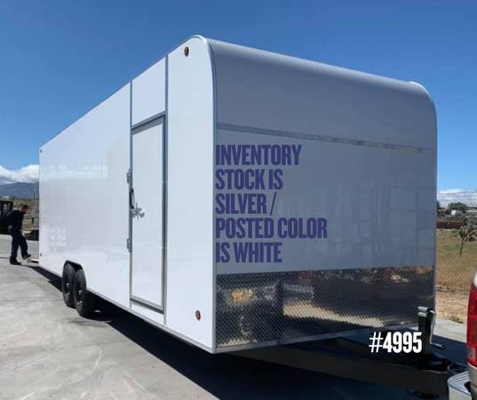 ONE STOP- 8.5×24 DUAL AXLE HD ENCLOSED BOX TRAILER WITH RAMP 1