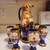 Vintage Czech Bohemia Chrystal Decanter With Glasses Serving Set Cobalt Blue 1 thumbnail