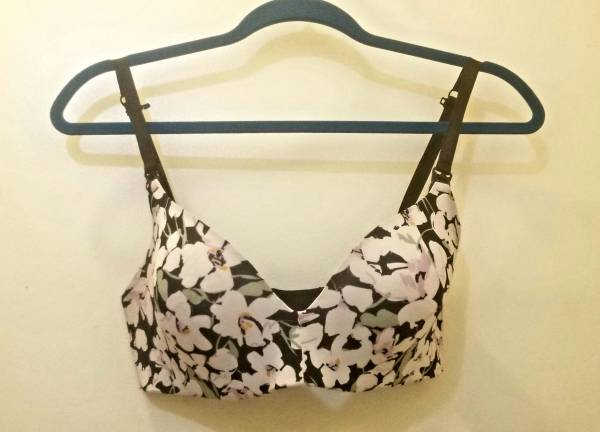 flower-print bra 1