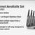 *New* 5 piece knife set with stand 3 thumbnail