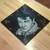 Elvis Clock Base, Black Marble 8"x8", unique handmade piece 2 thumbnail