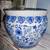 Blue and White Asian Jardiniere garden pot 1 thumbnail
