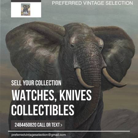 Buying knives, watches, collectibles 1