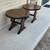 Beautiful set of vintage,solid wood, double drop leaf end tables. 6 thumbnail