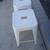 2 matel white 30" tall stools 4 thumbnail