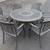 Garden Treasures Herrington Classics Patio Table (54"D) w/ 6 Chairs& . 13 thumbnail