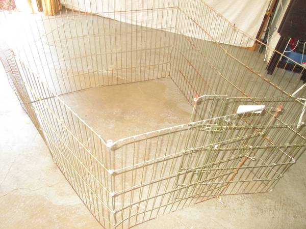 Portable foldable Wire Metal Playpen each panel is 30"H 24"wide 8 pane 1