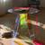 Rainbow Acrylic End Table Clear Round Side Table Modern Accent Table 2 thumbnail