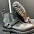 GBX Mens Motorcycle Biker Boots Slip On Leather  Size 7 1/2 Black 2 thumbnail