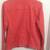 Ladies Large coral colored denim jacket 2 thumbnail