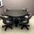 52” Reversible Dining & Poker Table with 4 Swivel Captain’s Chairs 3 thumbnail