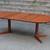 SOLID TEAK DANISH Mid Century Round Teak Dining Table 2 Leafs 3 thumbnail