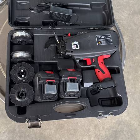 Rebar Typing Machine Cordless Rebar Tier Gun w/ 2 Rechargeable Battery 1