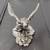 Pewter Dragon Candle Holder Green Eyed Beast 4 thumbnail