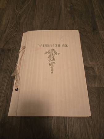 Antique 1943 The Brides Scrap Book Cards & Letters 1