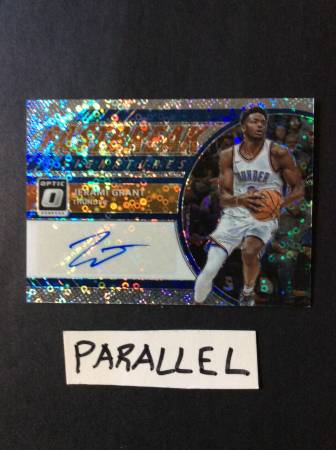 Jerami Grant autographed (COA) parallel Chrome card, Portland 1