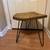 Holler solid wood top end table hairpin metal legs 1 thumbnail