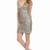 ARK & CO SILVER SEQUIN STRAPLESS MINI DRESS Size S M NEW 1 thumbnail