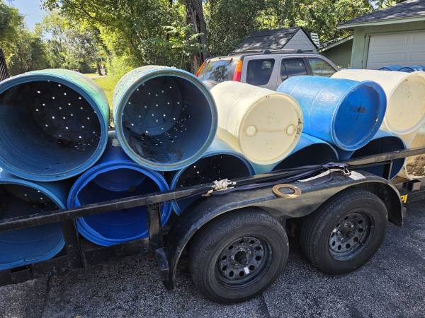 Open Plastic Barrels (W/or Without Holes) 1