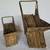 Star Wicker Baskets 2 Vintage Gold Holiday Decoration Stackable 2 thumbnail