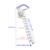 White Attic Pull Down Ceiling Ladder Stairs #022408 11 thumbnail