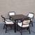 McGuire Furniture Dining Set- Rattan Table and 4 chairs 1 thumbnail