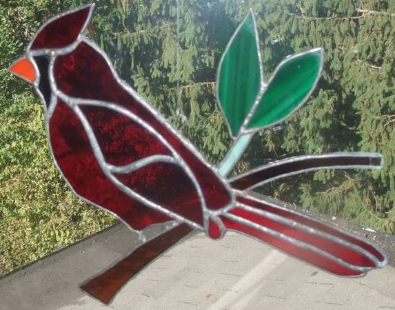 Cardinal Sun Catcher 1