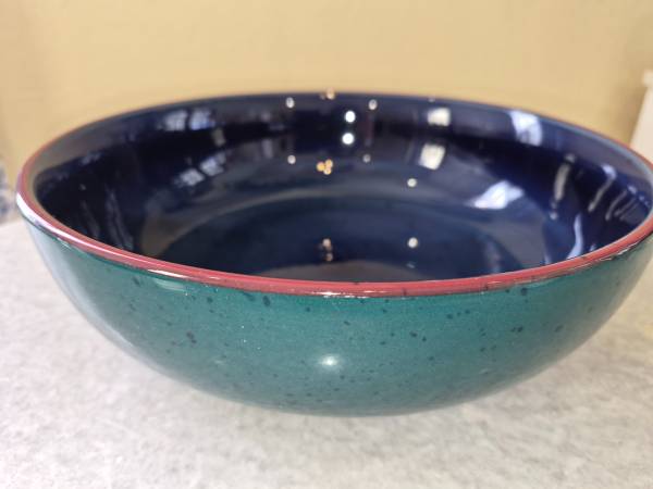 Blue and Green Serving Bowl 1