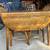 Beautiful Vintage Golden Oak Dropleaf Table With Two Chairs 14 thumbnail