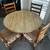 Round Wooden Dining Table + 4 Matching Chairs – $200 – 77094 2 thumbnail