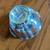 VTG. Wallace Color Clad Bowl Deep Blue Interior 5" tall MCM dish Candy 2 thumbnail