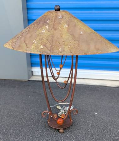 The Annabelle Amber table lamp from Palomas of Carmel, CA 1