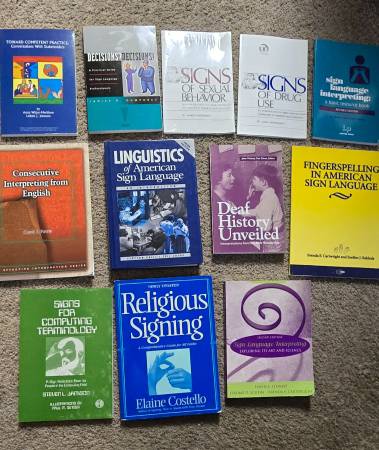 DEAF CULTURE BOOKS (12 TOTAL) 1