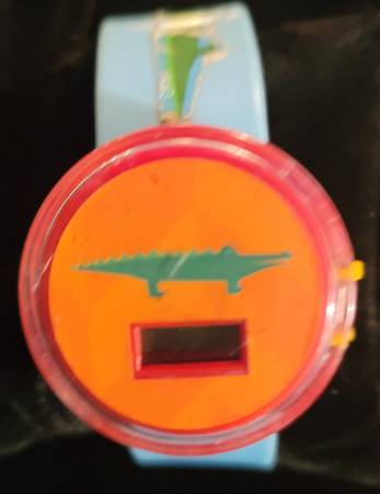Young Ladies Or Young Men's Digital Alligator Watch With Rubber Band 1