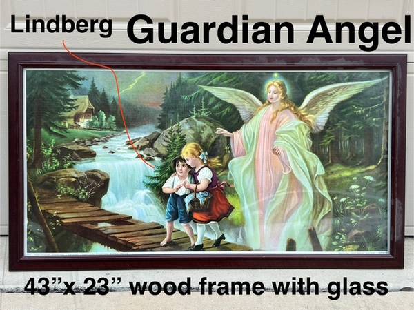 Lindberg picture Guardian Angel & Children Crossing Bridge 1