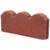 Pavers Red Straight Scallop Concrete Edger 2 thumbnail