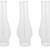 Brand New (Pack of 3) Handblown clear glass chimney 10"x2-5/8" (OBO) 1 thumbnail