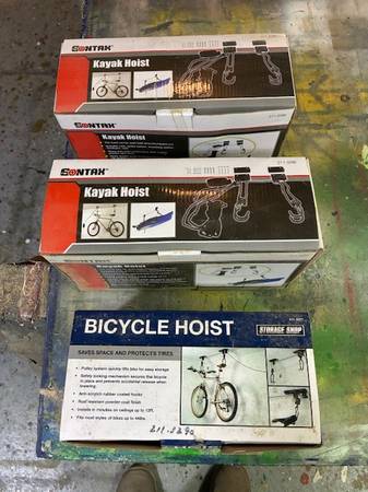 Bike and kayak hoists 1